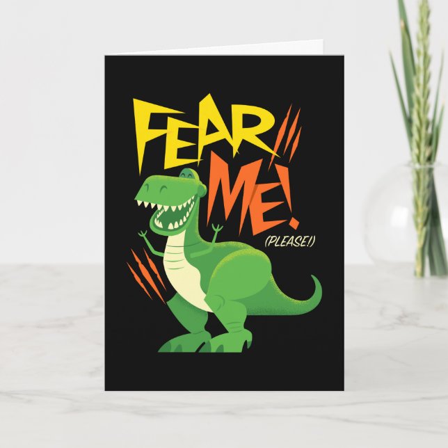 Toy Story 4 | Rex "Fear Me!" Card (Front)