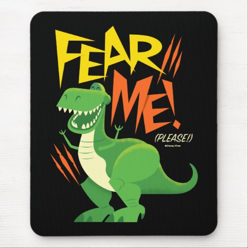 Toy Story 4  Rex Fear Me Mouse Pad