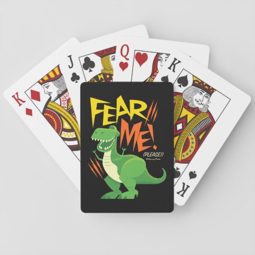 Toy Story 4  Rex Fear Me Playing Cards