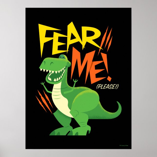 Toy Story 4 | Rex "Fear Me!" Poster (Front)