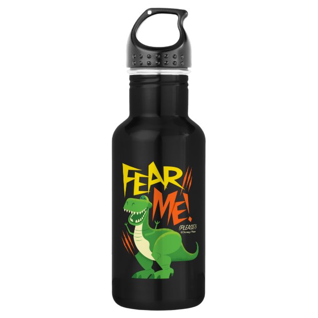 Toy Story 4 | Rex "Fear Me!" Stainless Steel Water Bottle (Front)
