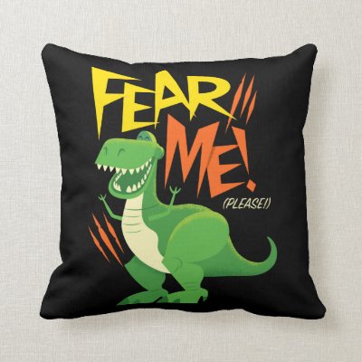 Toy Story 4 | Rex "Fear Me!" Throw Pillow