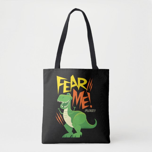 Toy Story 4 | Rex "Fear Me!" Tote Bag (Front)