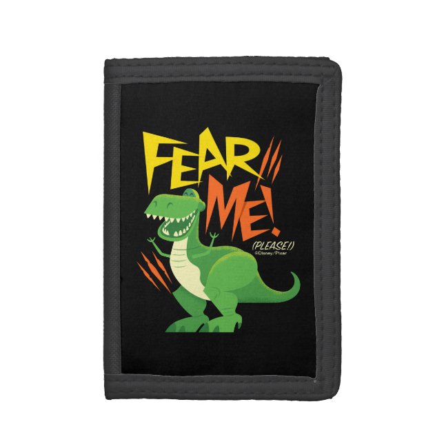 Toy Story 4 | Rex "Fear Me!" Trifold Wallet (Front Vertical)