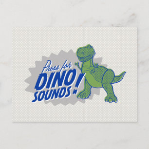 Toy Story 4 Rex "Press For Dino Sounds" Postcard