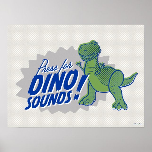 Toy Story 4 | Rex "Press For Dino Sounds" Poster (Front)