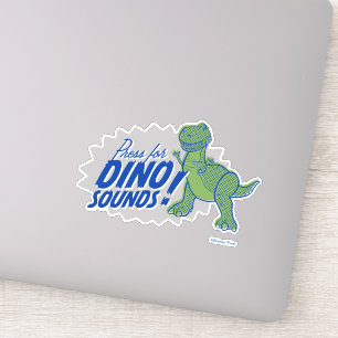 Toy Story 4 Rex "Press For Dino Sounds" Sticker