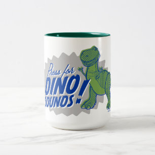 Toy Story 4 Rex "Press For Dino Sounds" Two-Tone Coffee Mug