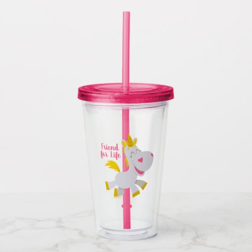 Toy Story 4  Smiling Buttercup Illustration Acrylic Tumbler