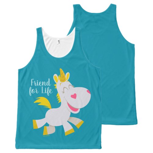 Toy Story 4  Smiling Buttercup Illustration All_Over_Print Tank Top