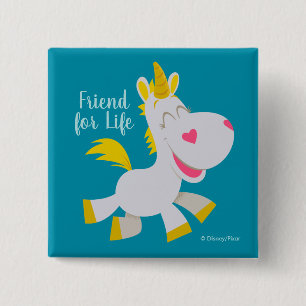 Toy Story 4 Smiling Buttercup Illustration Button