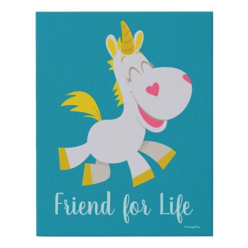 Toy Story 4  Smiling Buttercup Illustration Faux Canvas Print