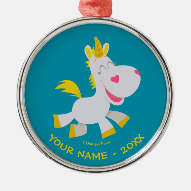 Toy Story 4 | Smiling Buttercup Illustration Metal Ornament (Front)