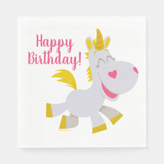 Toy Story 4 | Smiling Buttercup Illustration Napkins (Front)