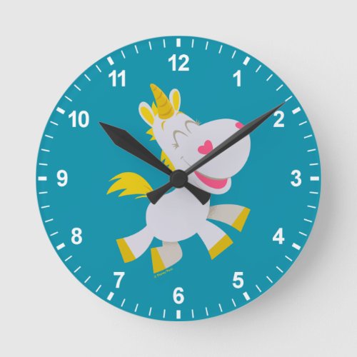 Toy Story 4  Smiling Buttercup Illustration Round Clock