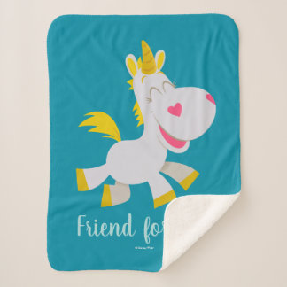 Toy Story 4 | Smiling Buttercup Illustration Sherpa Blanket