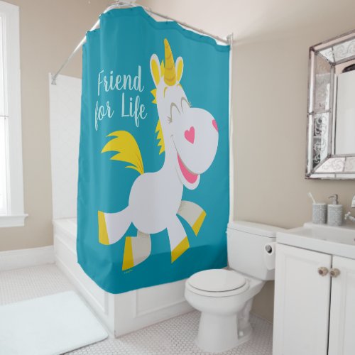 Toy Story 4  Smiling Buttercup Illustration Shower Curtain