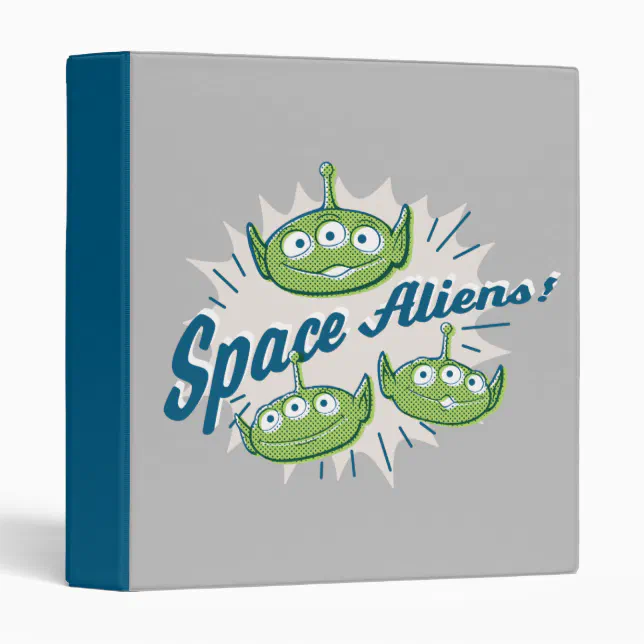 Toy Story 4 | "Space Aliens" Retro Graphic 3 Ring Binder | Zazzle