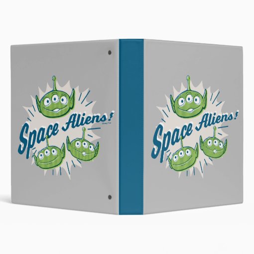 Toy Story 4 | "Space Aliens" Retro Graphic 3 Ring Binder | Zazzle
