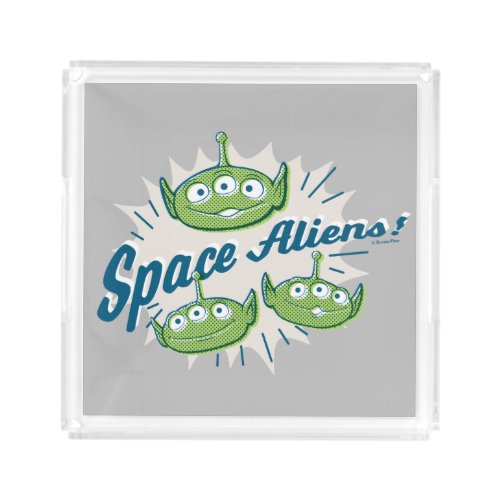 Toy Story 4  Space Aliens Retro Graphic Acrylic Tray