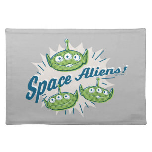 Toy Story 4 "Space Aliens" Retro Graphic Cloth Placemat