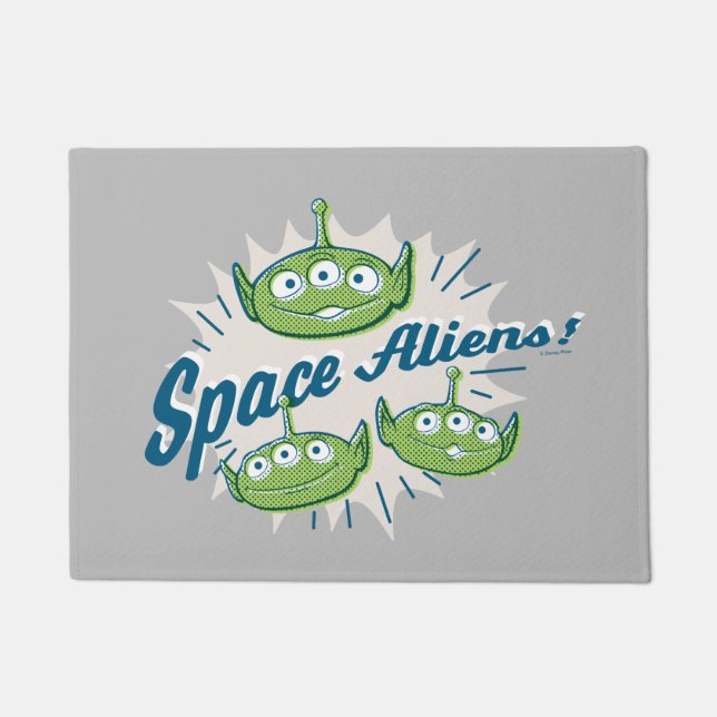 Toy Story 4 | "Space Aliens" Retro Graphic Doormat (Front)