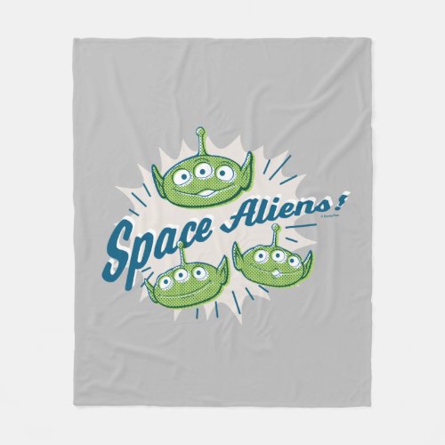 Toy Story 4  Space Aliens Retro Graphic Fleece Blanket