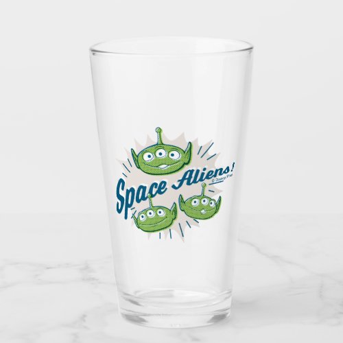 Toy Story 4  Space Aliens Retro Graphic Glass