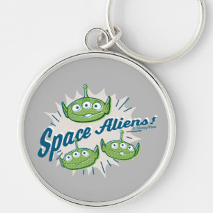 Toy Story 4   "Space Aliens" Retro Graphic Keychain
