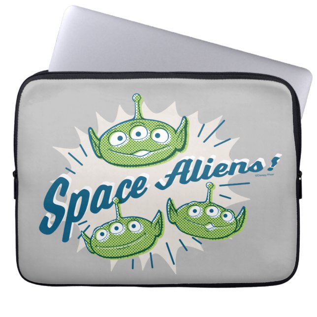 Toy Story 4 | "Space Aliens" Retro Graphic Laptop Sleeve (Front)