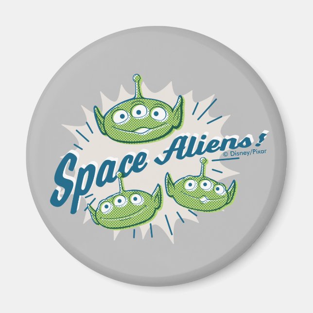 Toy Story 4 | "Space Aliens" Retro Graphic Magnet (Front)