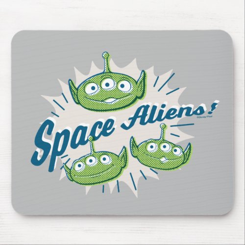 Toy Story 4  Space Aliens Retro Graphic Mouse Pad