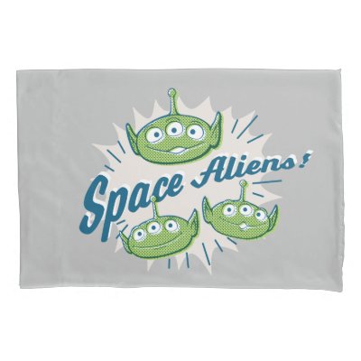 Toy Story 4 | "Space Aliens" Retro Graphic Pillow Case