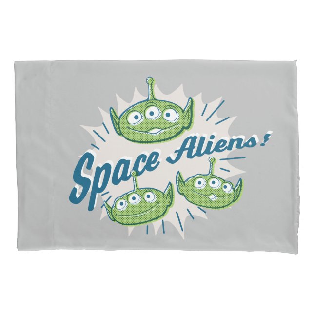 Toy Story 4 | "Space Aliens" Retro Graphic Pillow Case (Front)