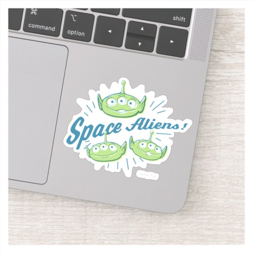 Toy Story 4  Space Aliens Retro Graphic Sticker