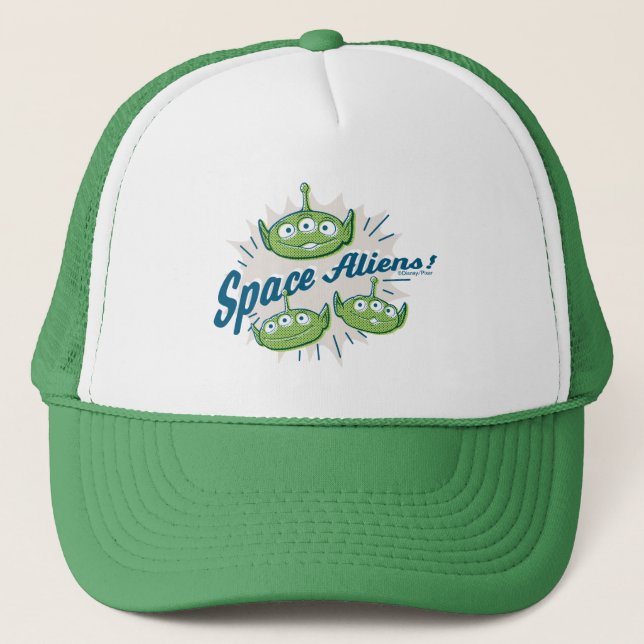 Toy Story 4 | "Space Aliens" Retro Graphic Trucker Hat (Front)