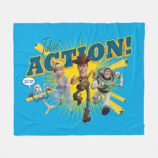 Toy Story 4 | "Takin' Action!" Group Art Fleece Blanket