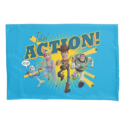 Toy Story 4 | "Takin' Action!" Group Art Pillow Case