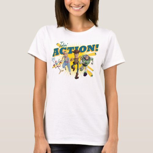 Toy Story 4  Takin Action Group Art T_Shirt