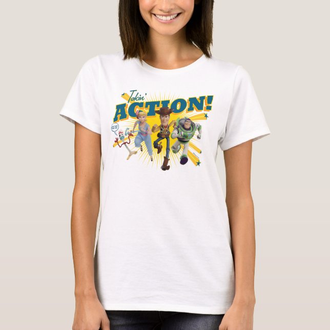 Toy Story 4 | "Takin' Action!" Group Art T-Shirt (Front)