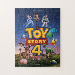 Toy Story 4   Toys On Field Theatrical Poster Jigsaw Puzzle