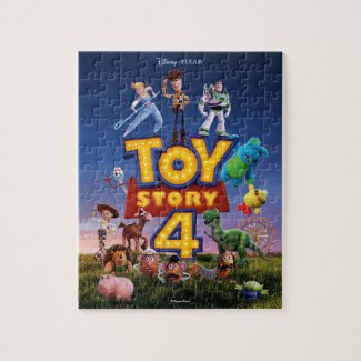 Toy Story 4 | Toys On Field Theatrical Poster Jigsaw Puzzle