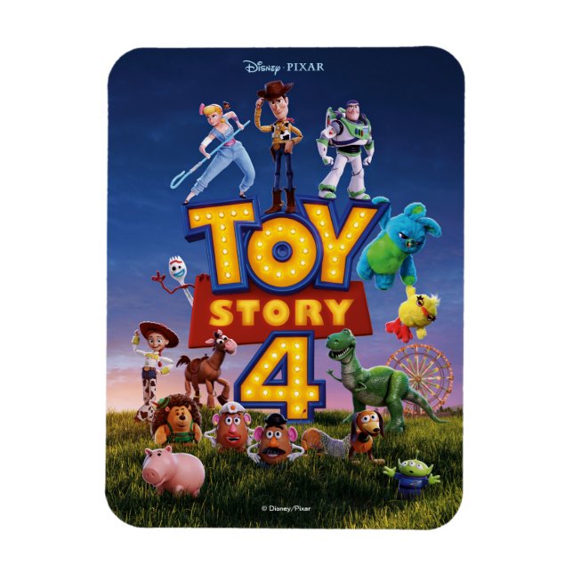 Toy Story 4 | Toys On Field Theatrical Poster Magnet (Vertical)
