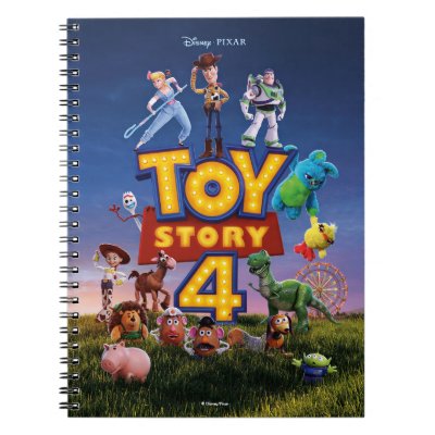 Toy Story 4 | Toys On Field Theatrical Poster Notebook