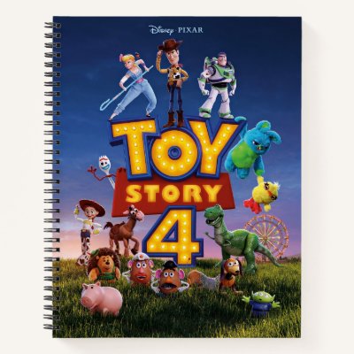 Toy Story 4 | Toys On Field Theatrical Poster Notebook