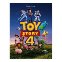 Toy Story 4 | Toys On Field Theatrical Poster Postcard