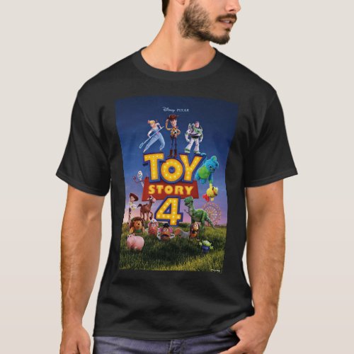 Toy Story 4  Toys On Field Theatrical Poster T_Shirt