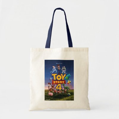Toy Story 4 | Toys On Field Theatrical Poster Tote Bag