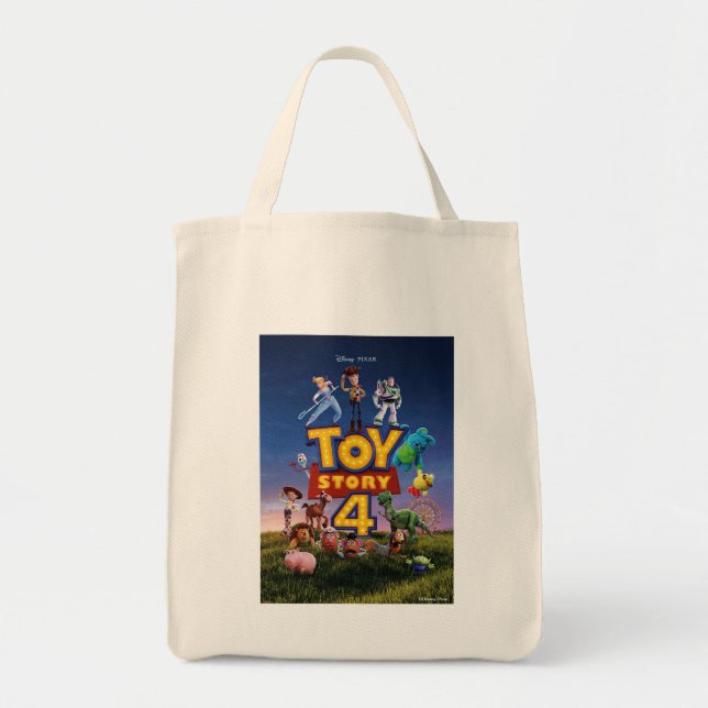 Toy Story 4 | Toys On Field Theatrical Poster Tote Bag (Front)