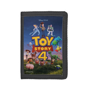 Toy Story 4 Toys On Field Theatrical Poster Tri-fold Wallet